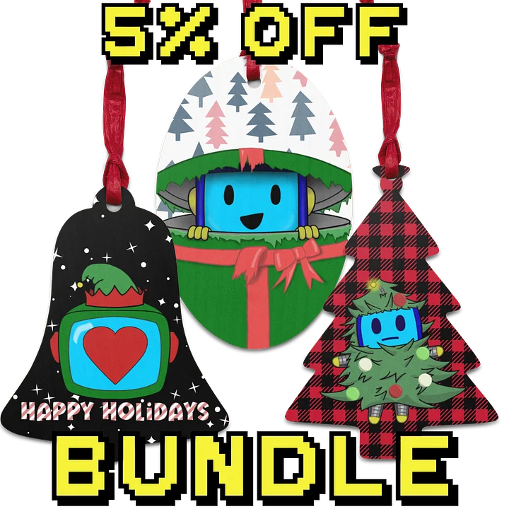 Holiday Ornament Bundle (Tree, Oval, Bell) product image (1)