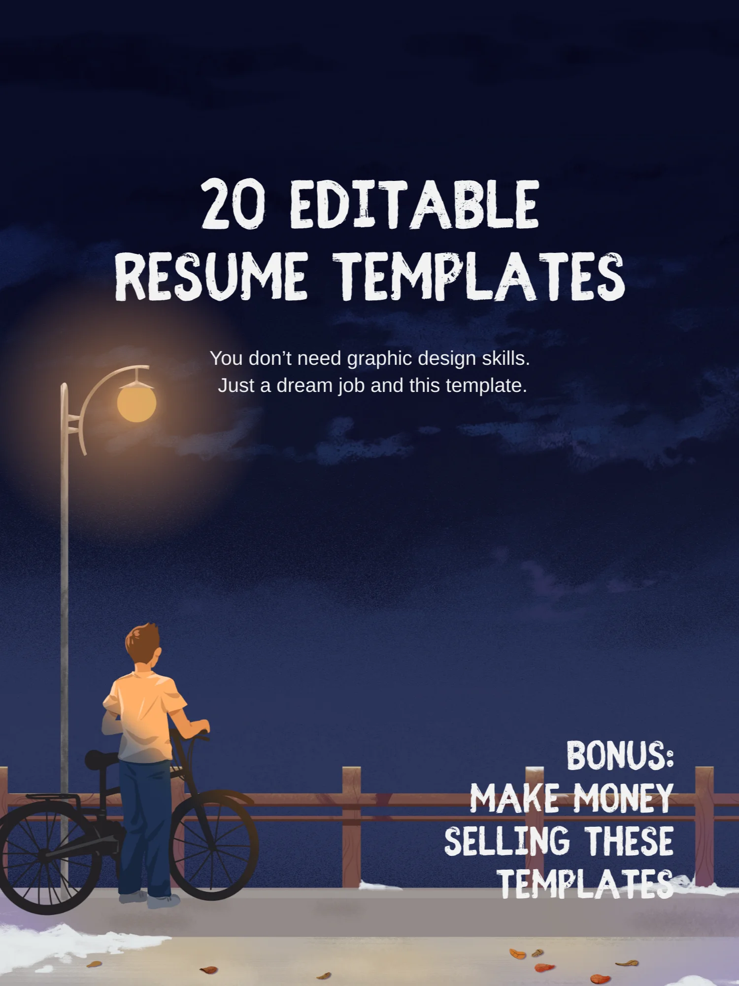 How to Write a Resume: Editable Resume Templates (Canva) That You Can Also Sell product image (1)