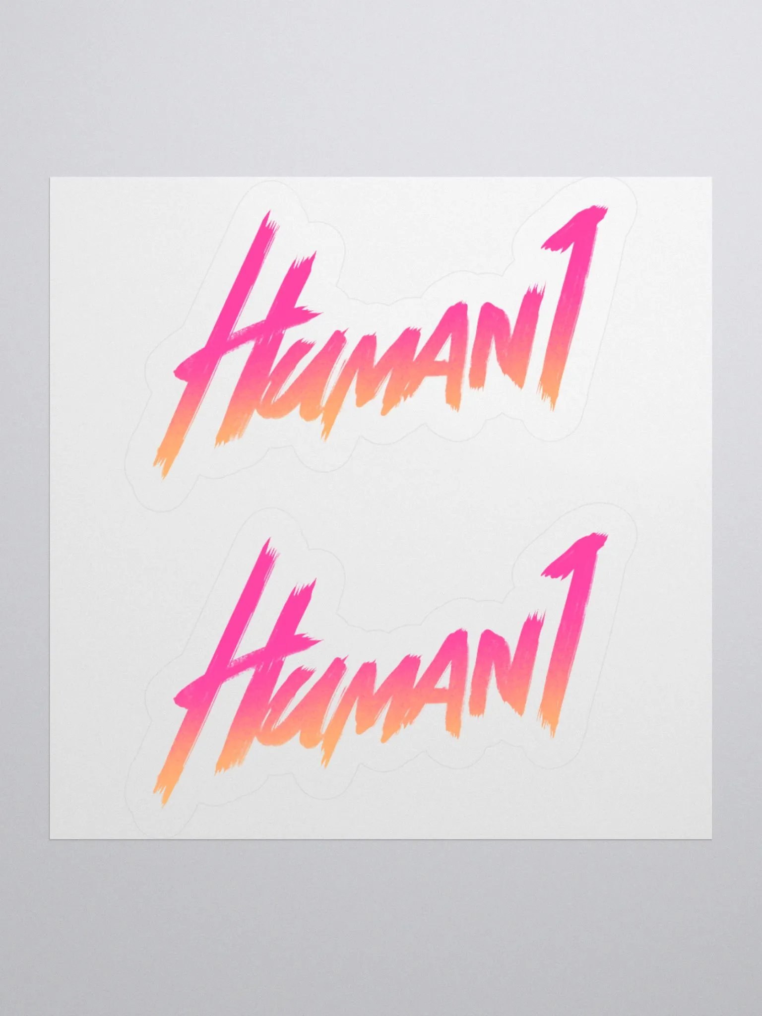 Human1 Gradient || Kiss Cut Stickers product image (1)