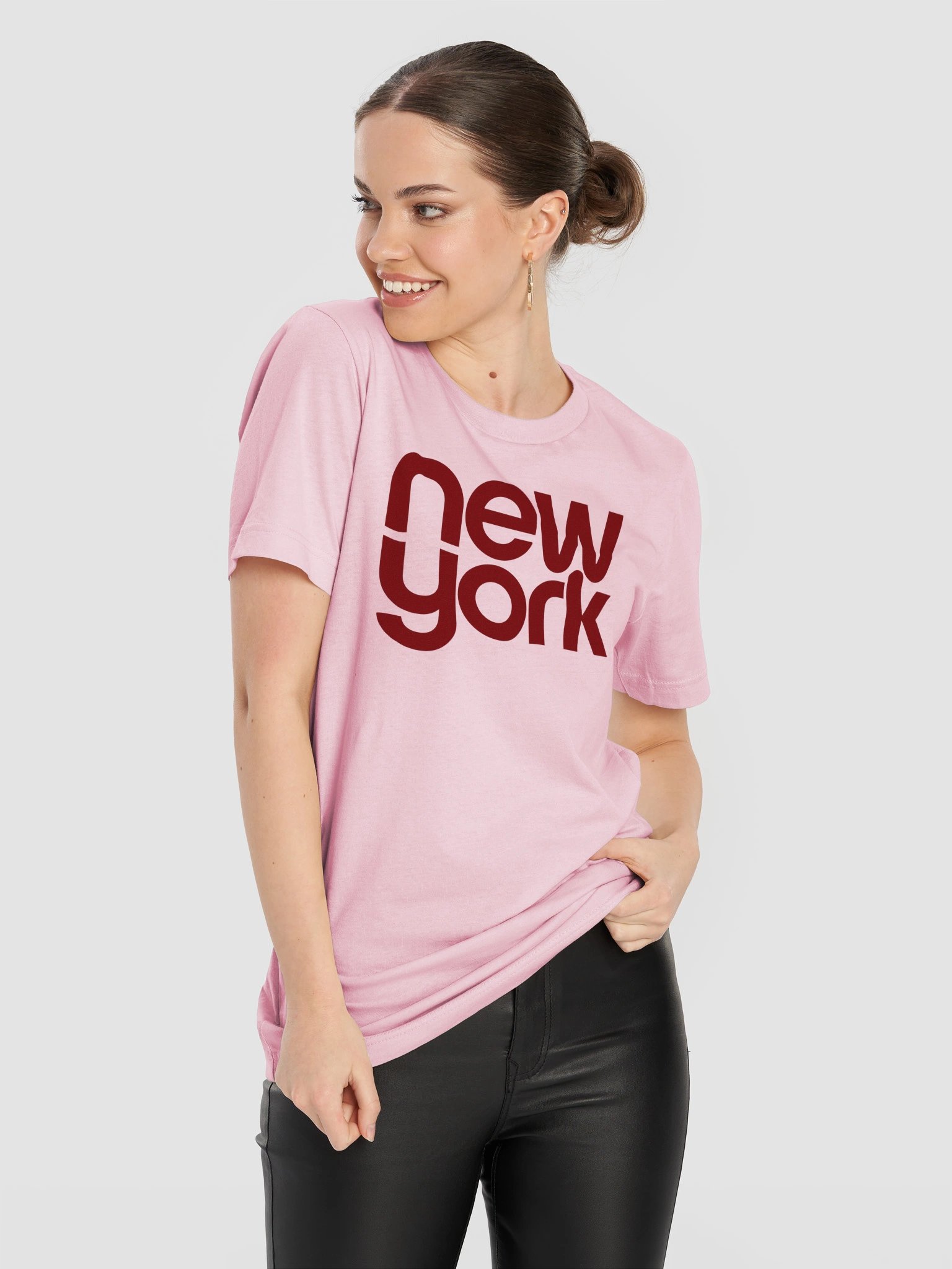 New York Burgundy Graphic Tee product image (11)