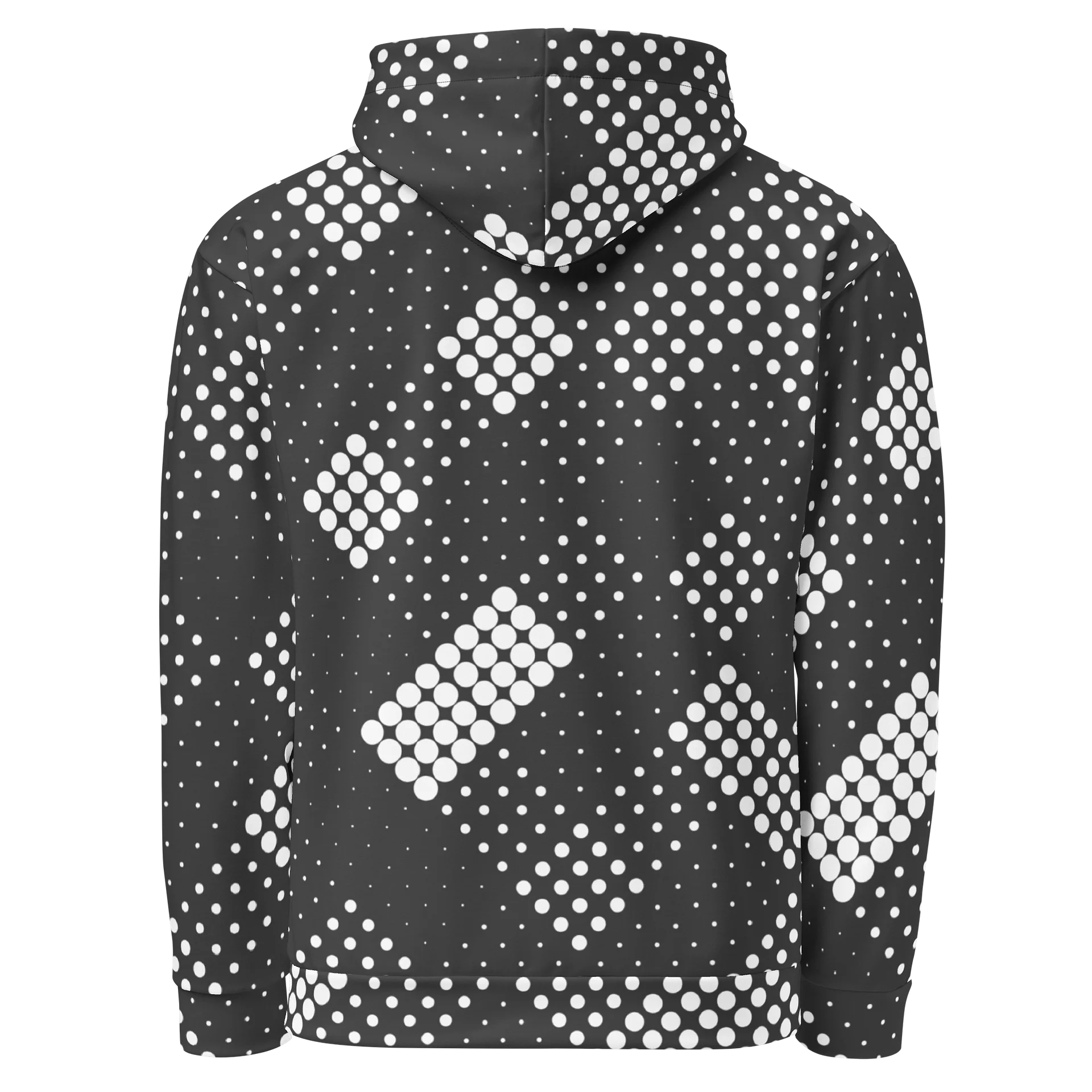 Geometric Dot Pattern All-Over Print Hoodie product image (3)