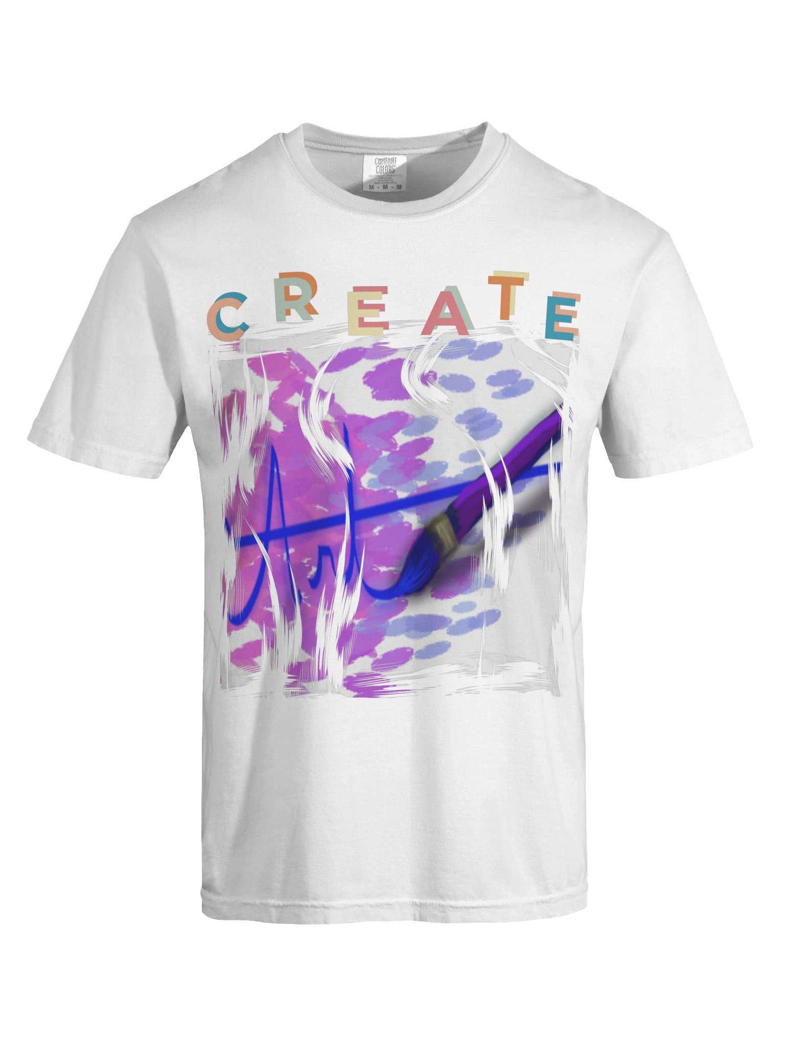"Create Art" T-Shirt. Men's Comfort Colors Garment-Dyed Heavyweight T-Shirt product image (3)