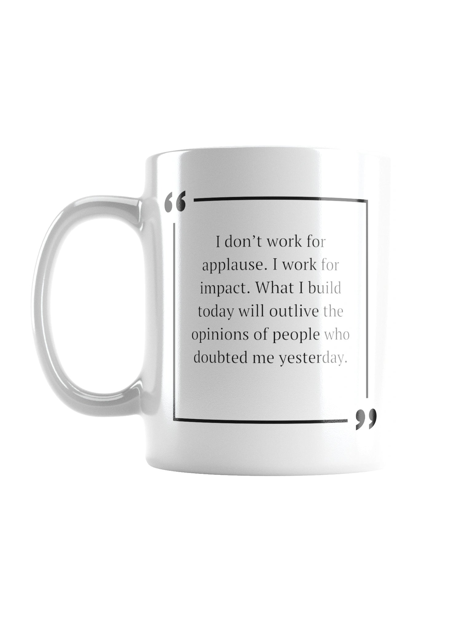 I don't work for applause mug product image (1)