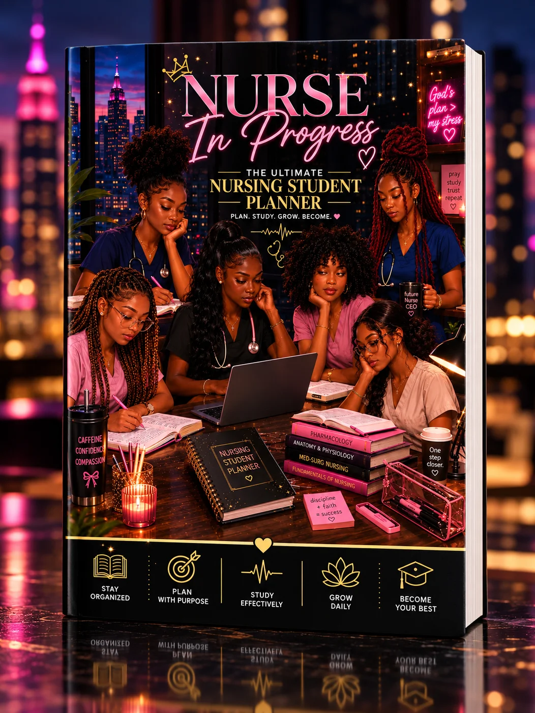 Nurse in Progress— City Luxe Nursing Student Planner product image (1)