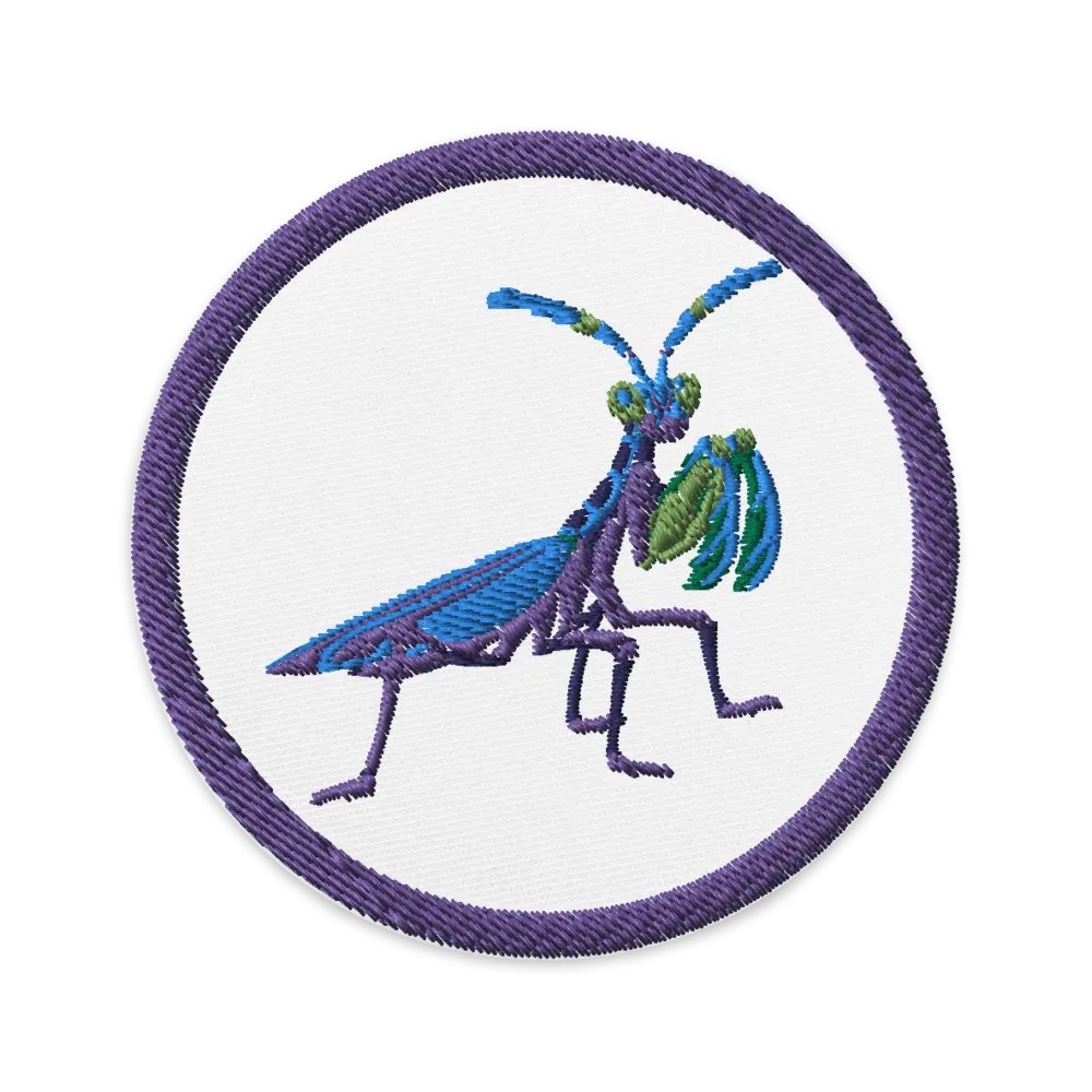 Praying Mantis Embroidered Patch product image (9)