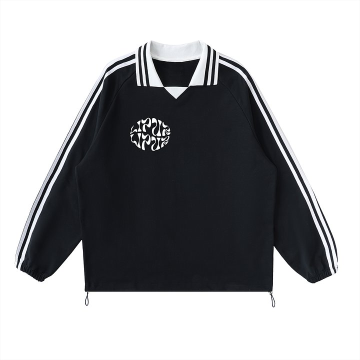 Contrast Striped ‘LIPUR’ Collar Sweatshirt product image (1)
