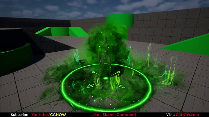 Poison AOE FX in Unreal Engine 5 Niagara product image (1)
