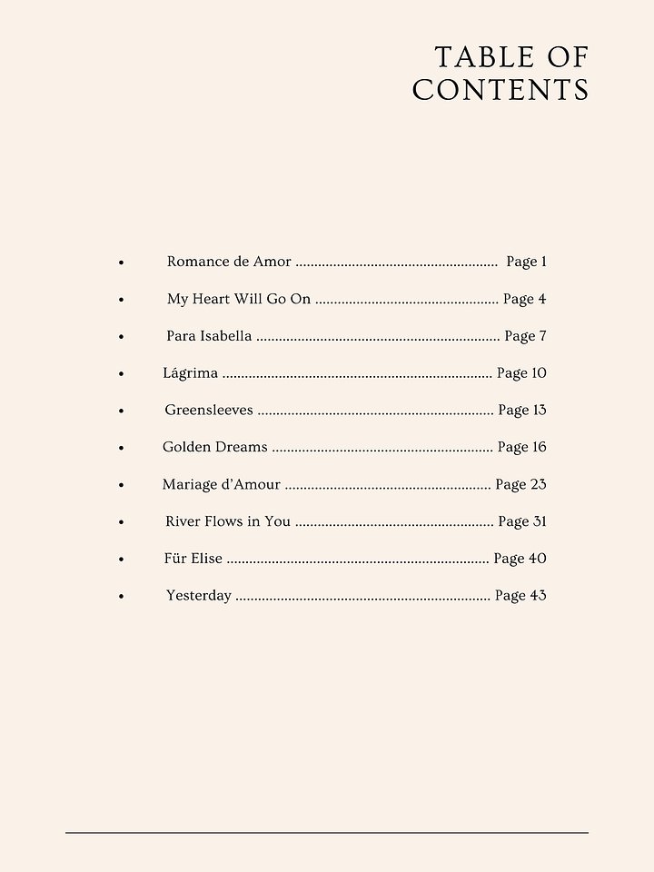 10 Easy Romantic Songs For Guitar product image (2)