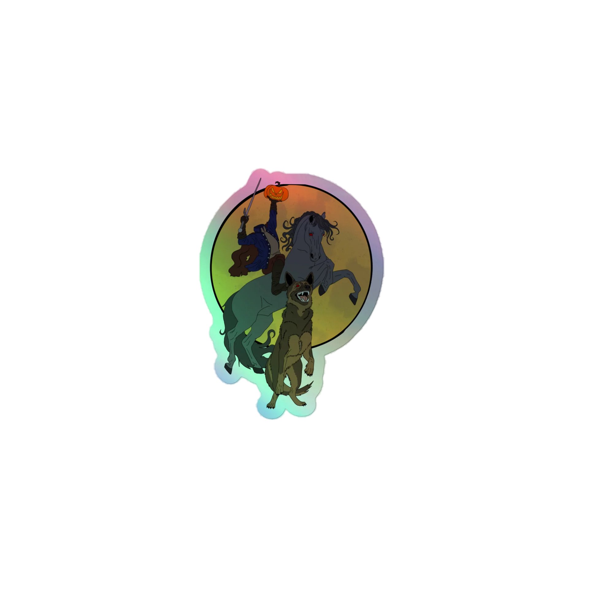 The Horseman Brought Backup Holo Vinyl Sticker product image (1)