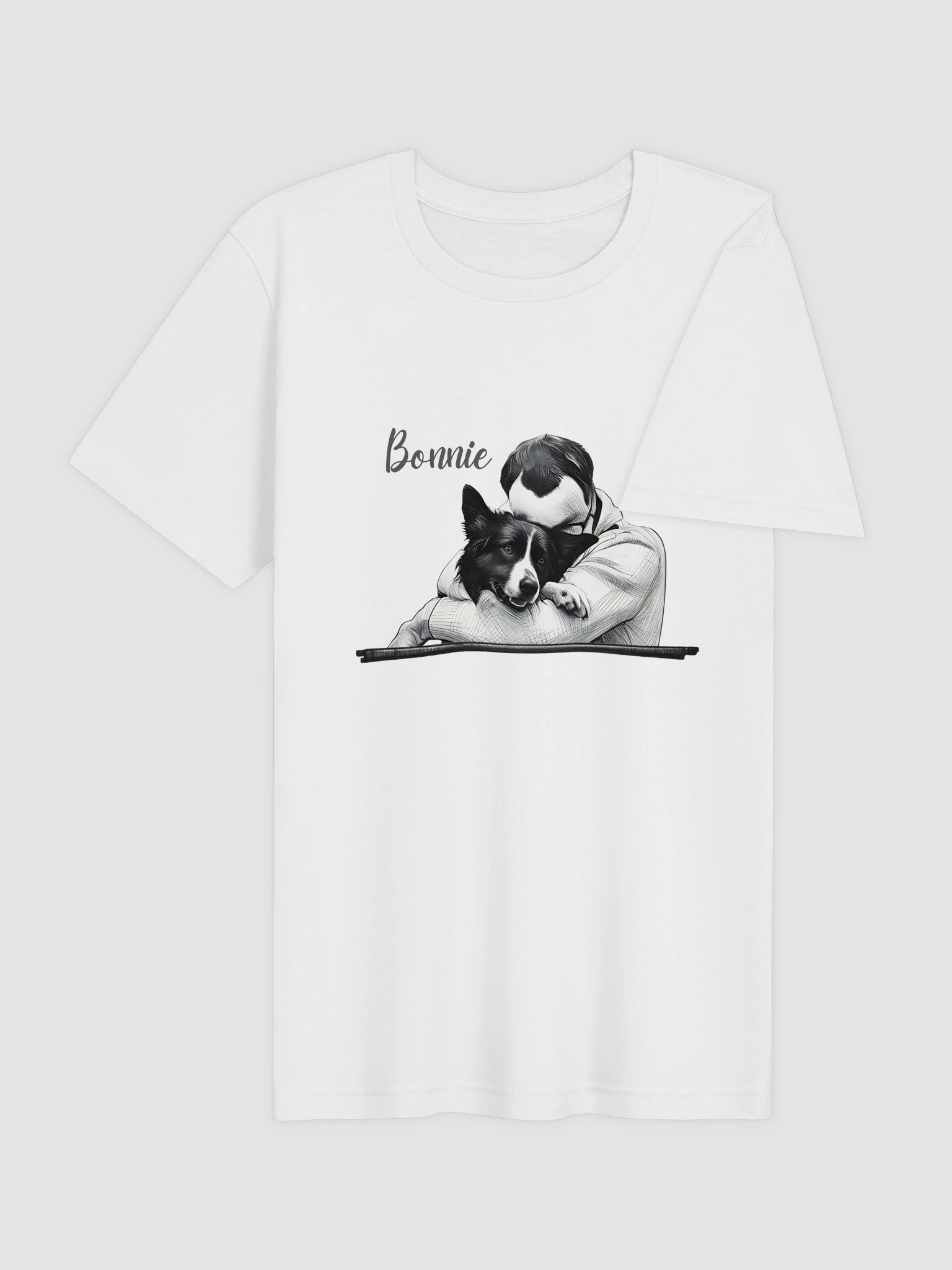 Custom Pencil Sketch Pet Portrait T-Shirt product image (7)