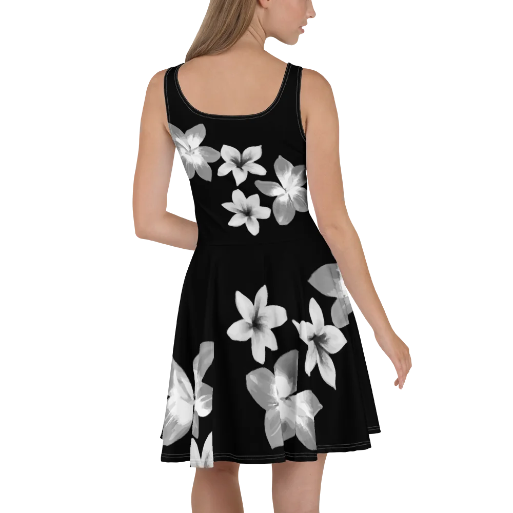 Volcanic Ash - Caribbean Soufriere Flower Print | Skater-Sun Dress product image (4)
