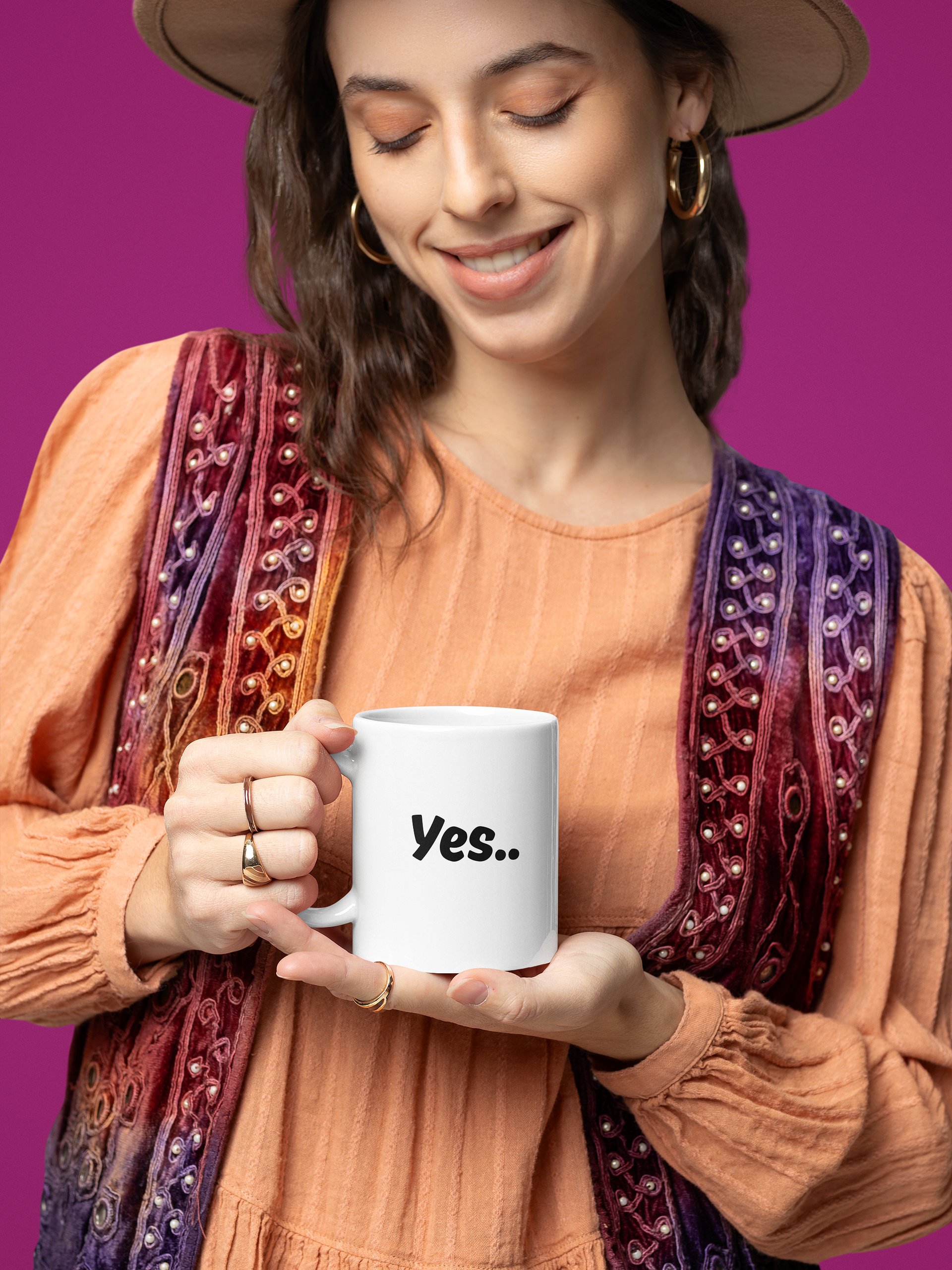 “Yes..” My Vibe Ceramic Mug product image (1)