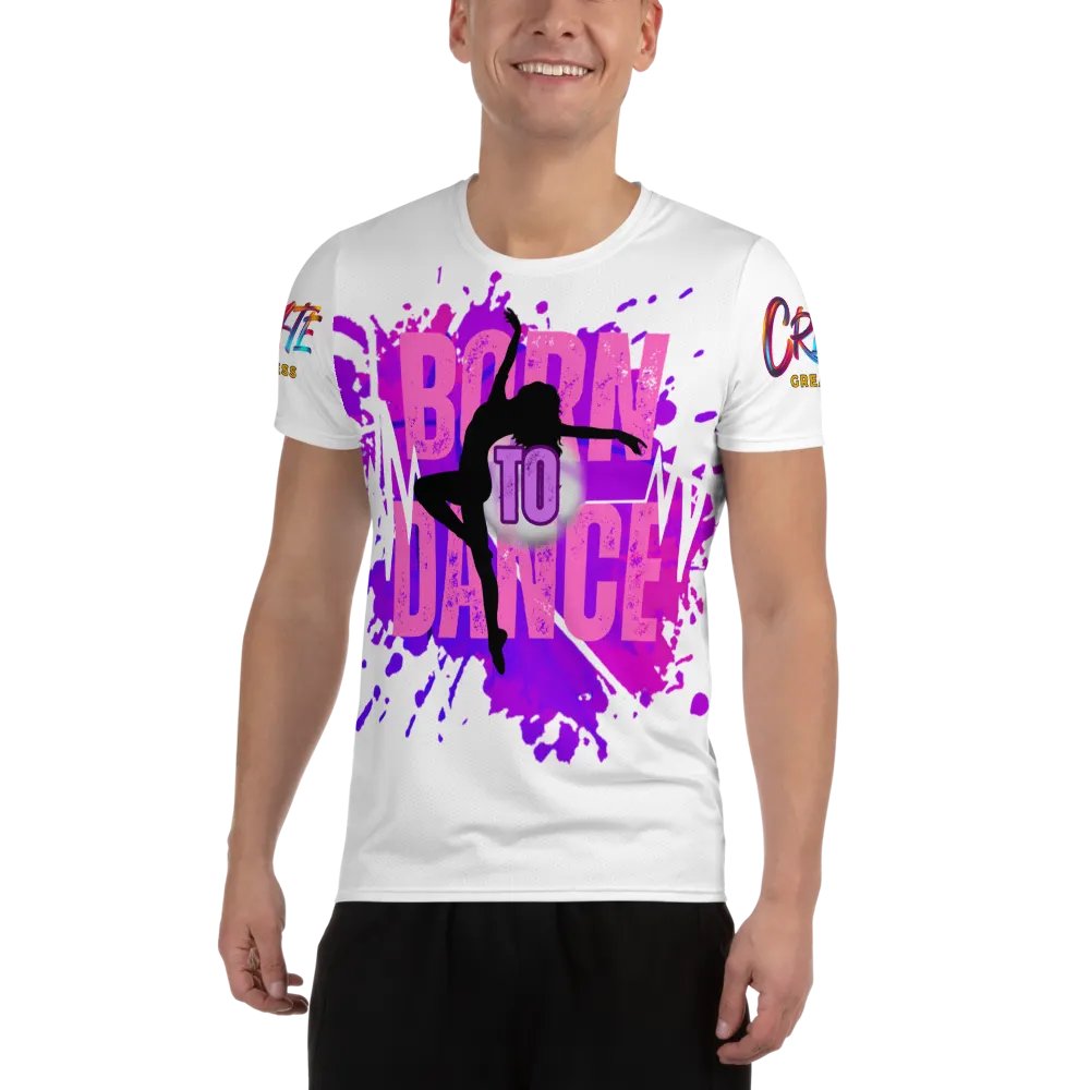 Born to Dance Her Silhouette Huge Print Athletic Tee product image (2)