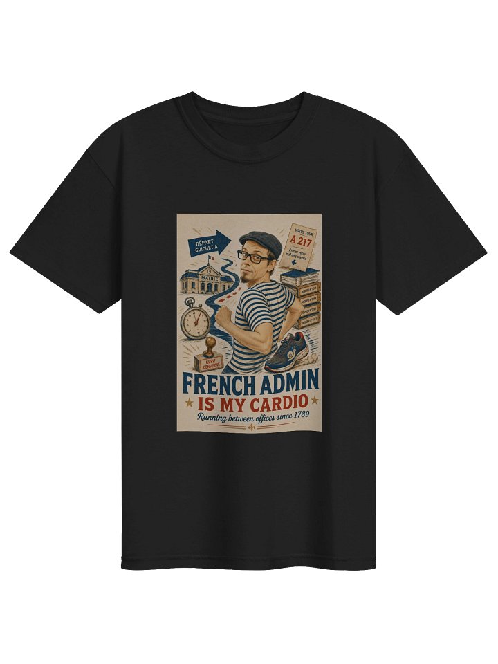French Admin Is My Cardio Retro Tee product image (1)