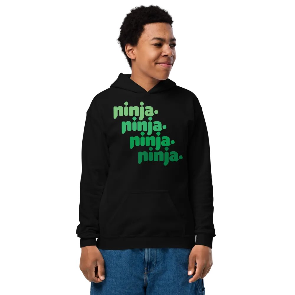 Green Quad Ninja Kids Hoodie product image (2)