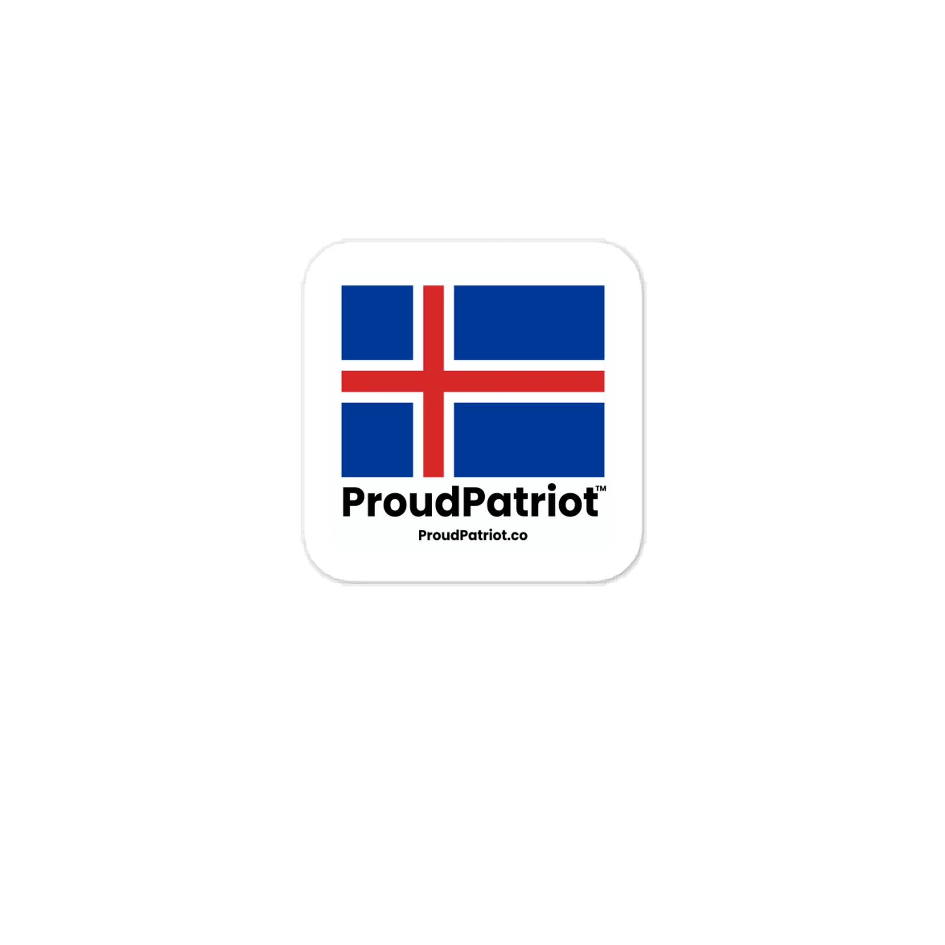 Iceland Flag Vinyl Sticker product image (1)