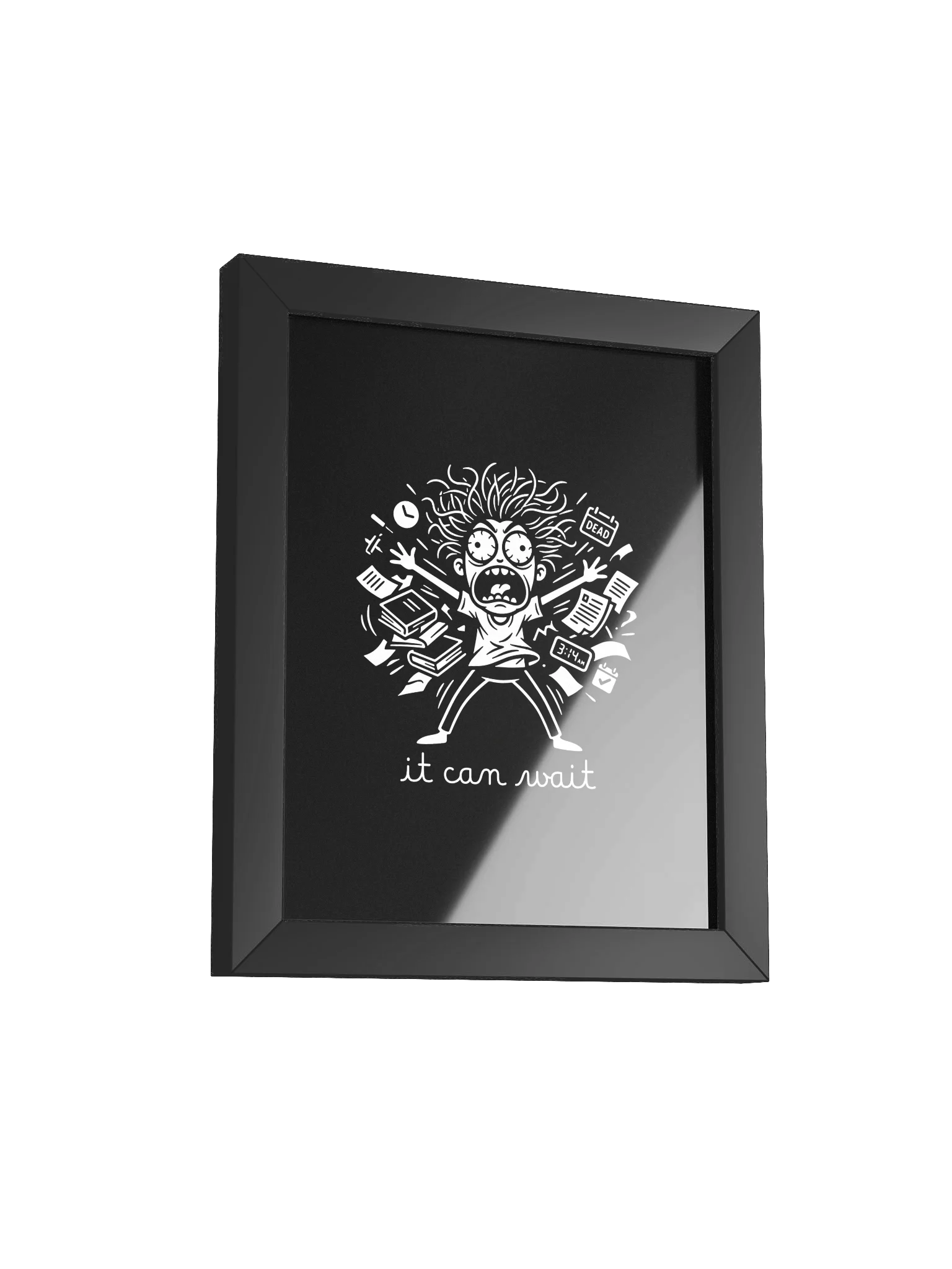 Night Anxiety Poster – It Can Wait Overthinking Wall Art product image (5)