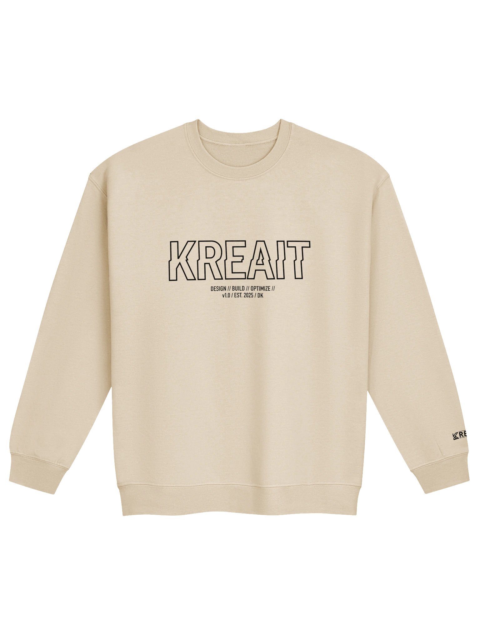 KreaiTive Glithes black print sweatshirt product image (1)