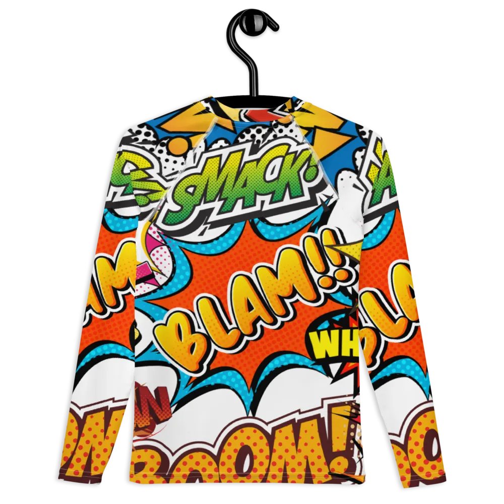 Dynamic Comic Action All-Over Print Youth Rash Guard product image (9)