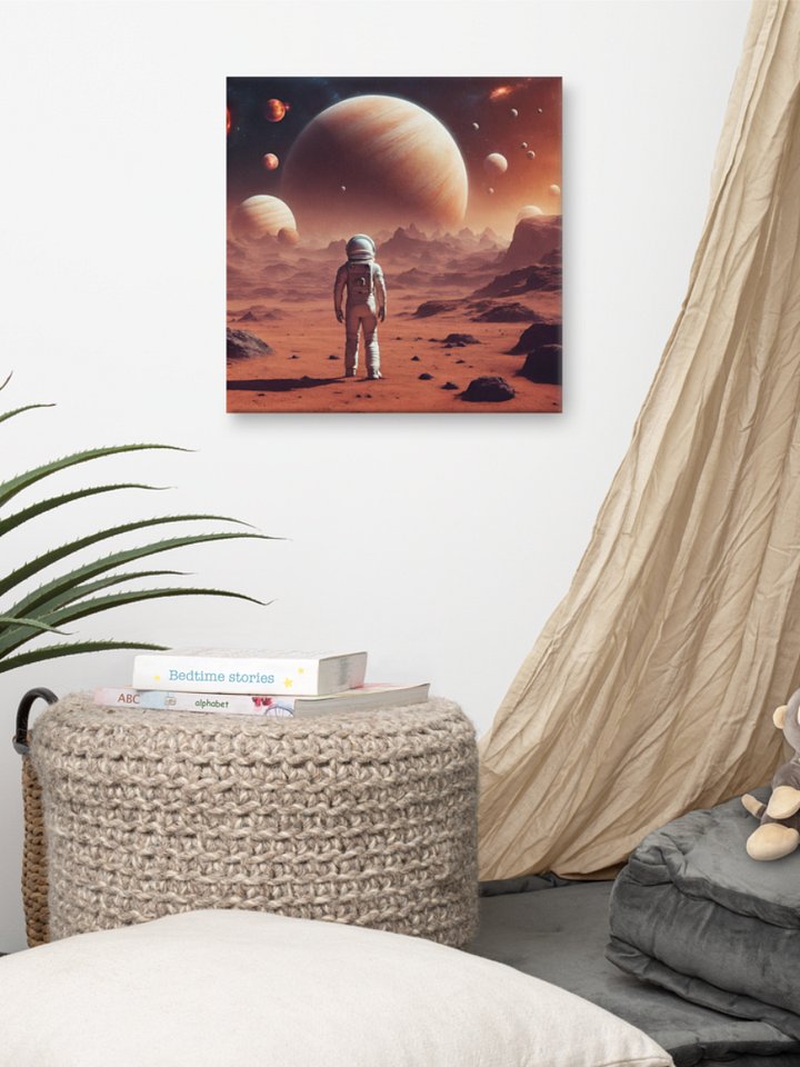 Astronaut On Alien Planet Wall Art product image (2)