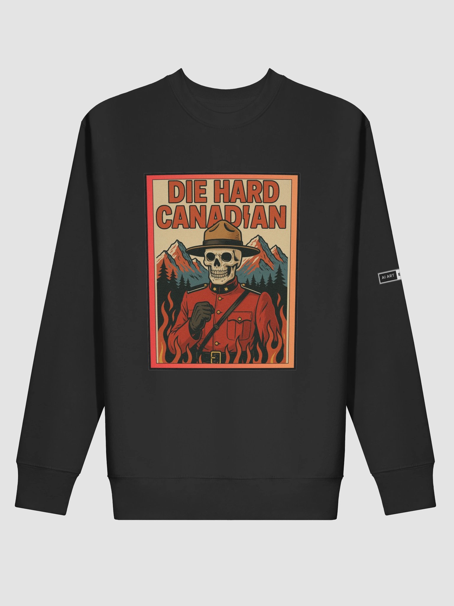 "DIE HARD CANADIAN" premium cotton sweatshirt product image (1)