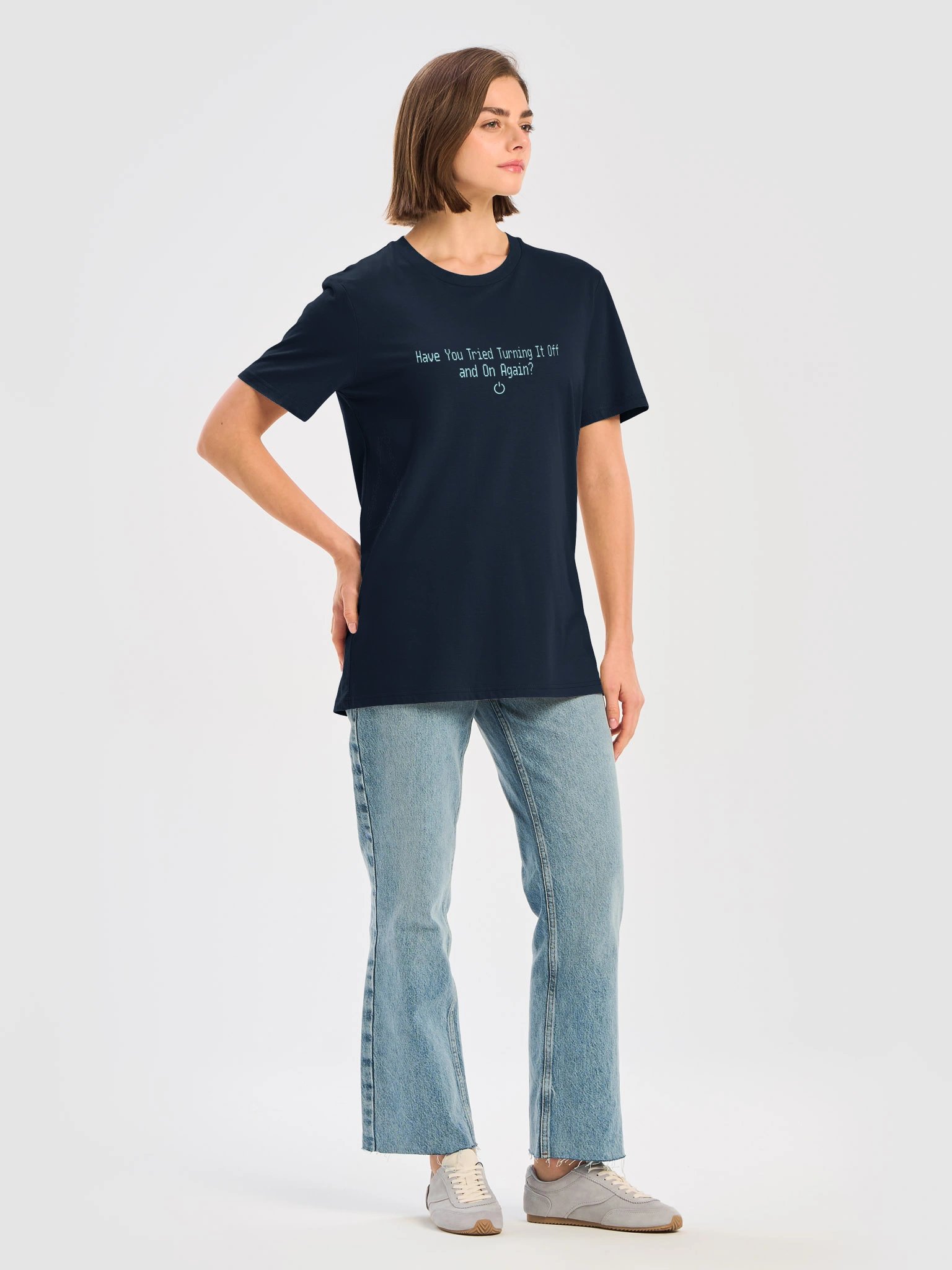 Funny IT Tech Support T-Shirt – Have You Tried Turning It Off and On Again? product image (5)