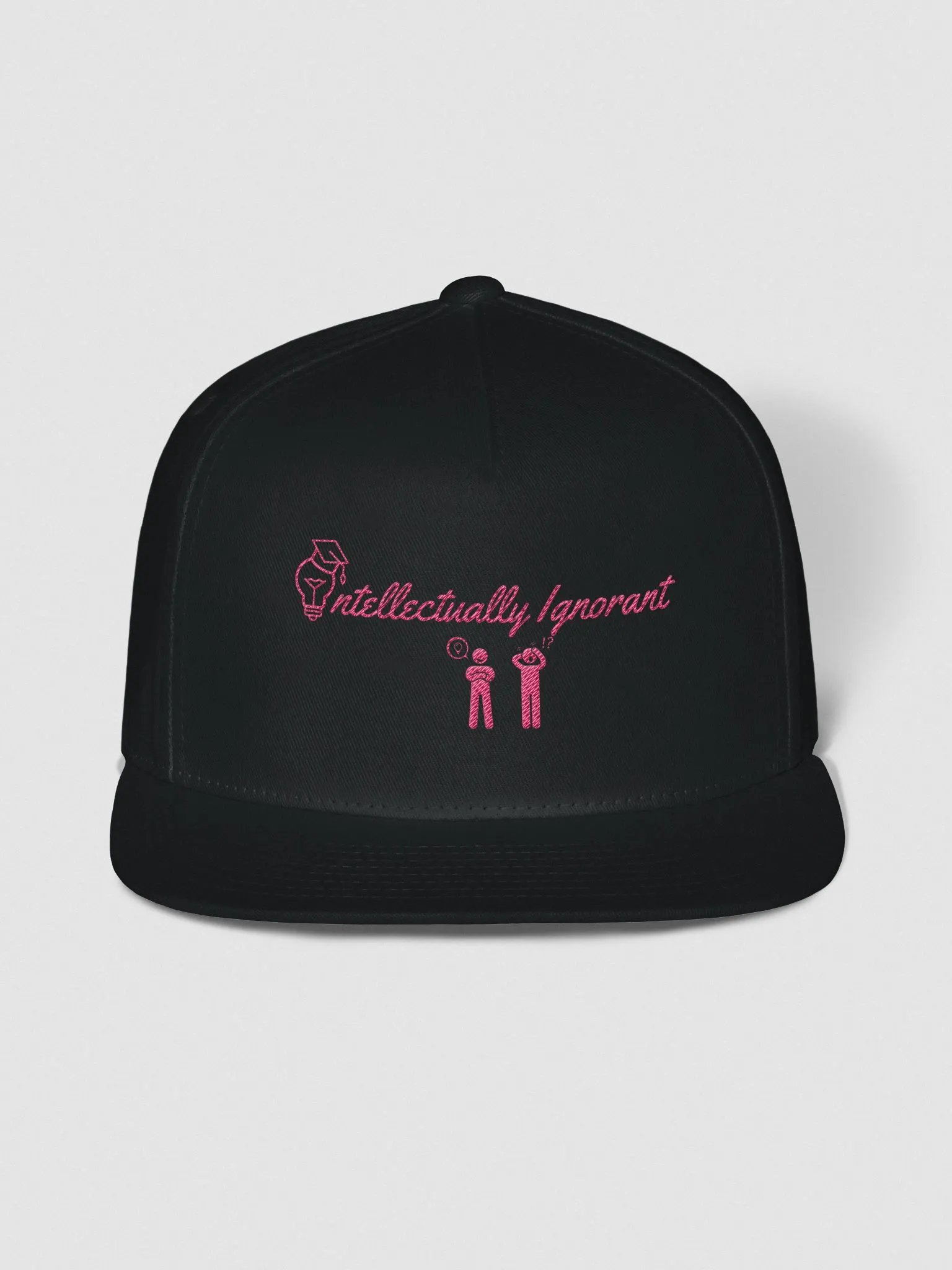 Intellectually Ignorant ( PINK LOGO) Snapback hat product image (1)