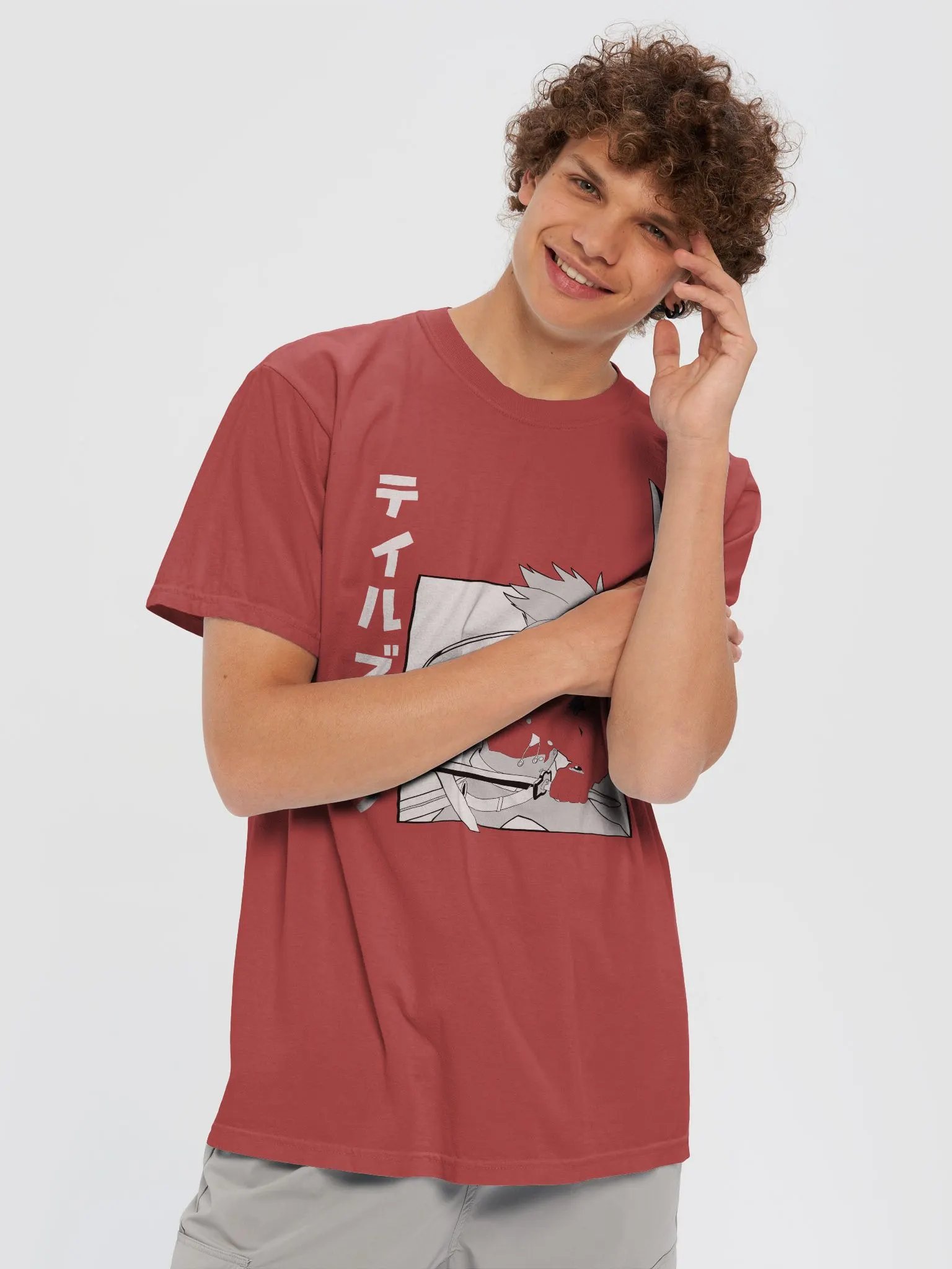 Lloyd (Alt) Heavyweight T-shirt (Crimson, Black) product image (8)