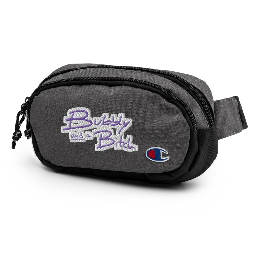 Bubbly and a B*tch (purple bubble design) champion fanny pack product image (4)