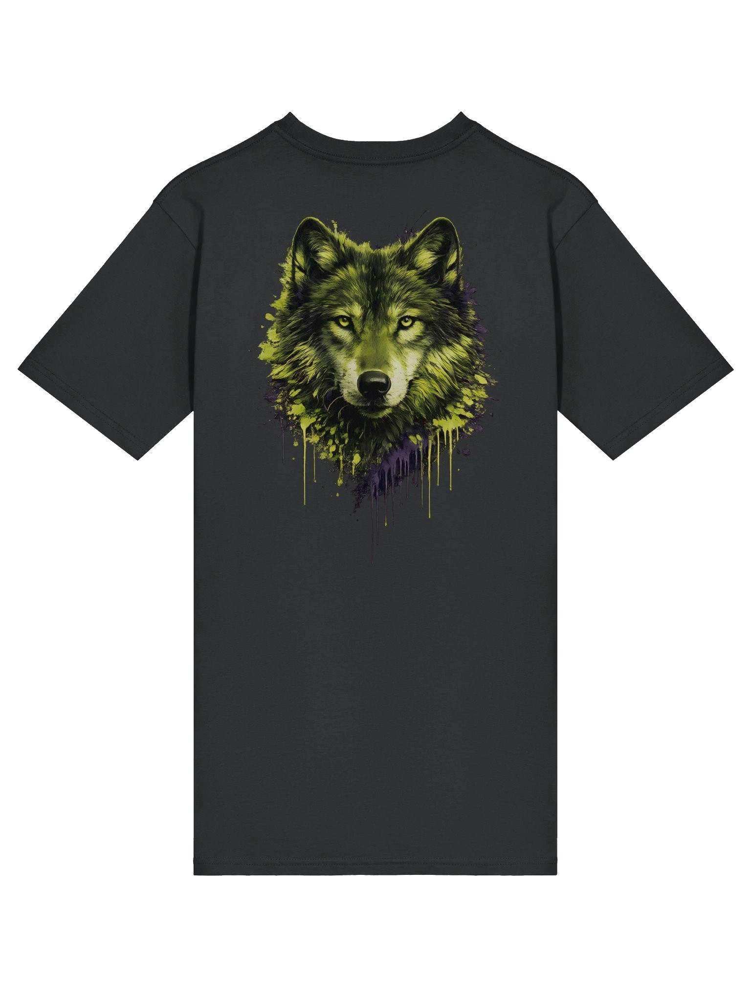 Green Wolf Graphic T-Shirt - Urban Grunge Streetwear Tee product image (28)