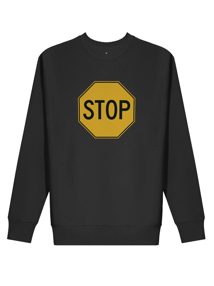 Yellow Stop Sign Premium Sweatshirt product image (2)