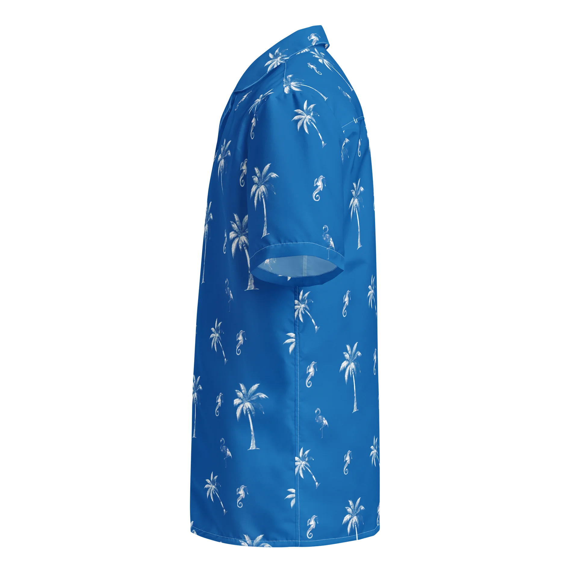 GTA VI Jason Duval Tropical Palm Tree Blue Hawaiian Shirt product image (7)