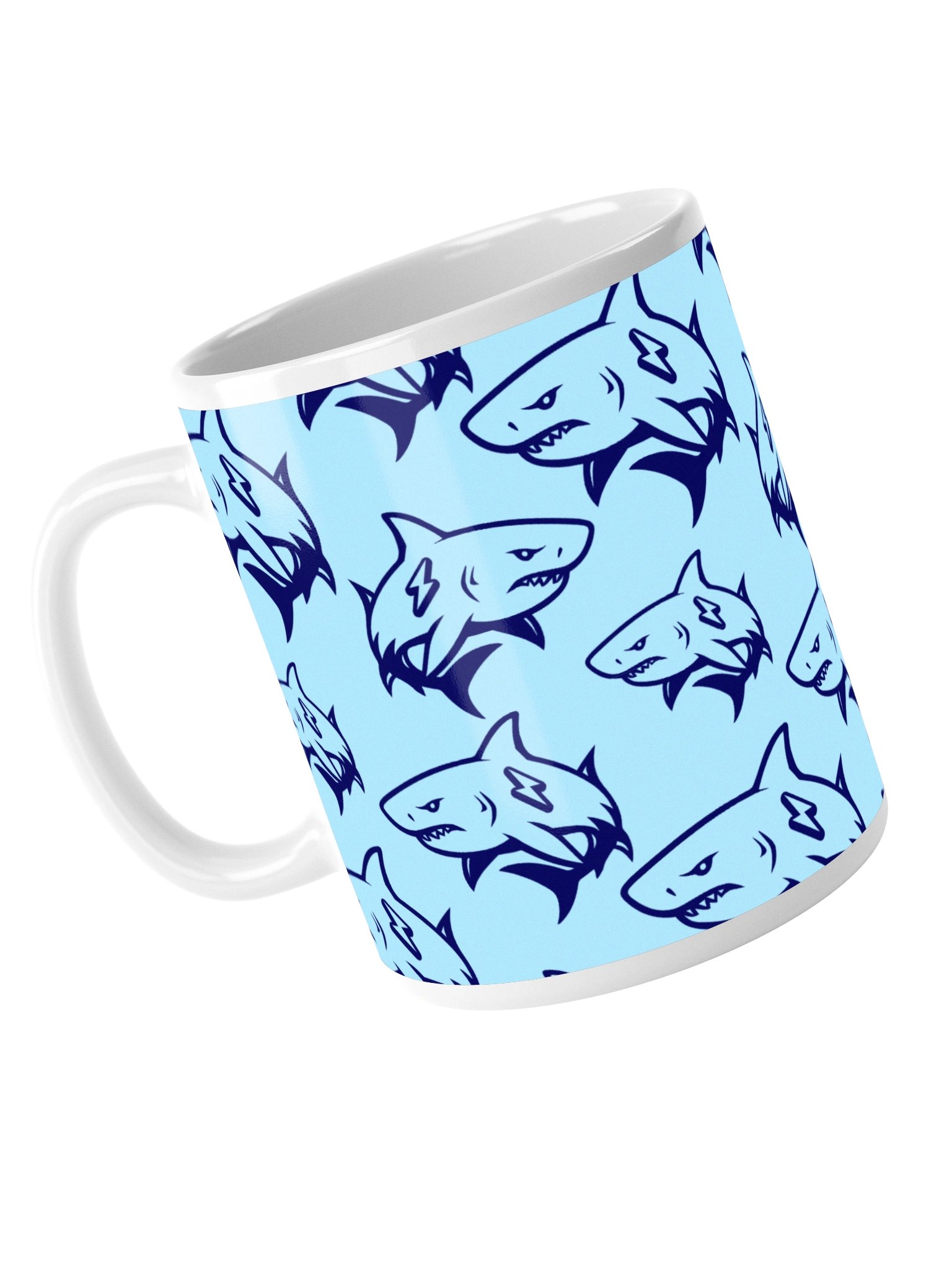 Giant Shark Pattern Mug Blue product image (5)