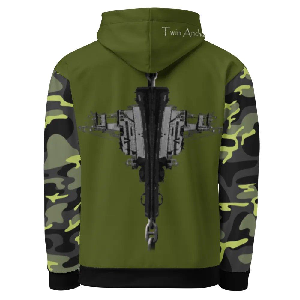 Mirrored Tug Hudson & Barge Bridal Chain (Camouflage & Green) – Performance Marine Wear | Twin Anchor Apparel North Current Line product image (7)