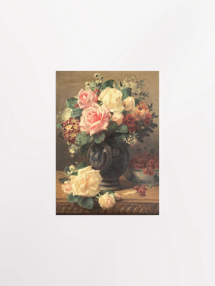 Still Life with Roses and Raspberries – Poster Print product image (3)