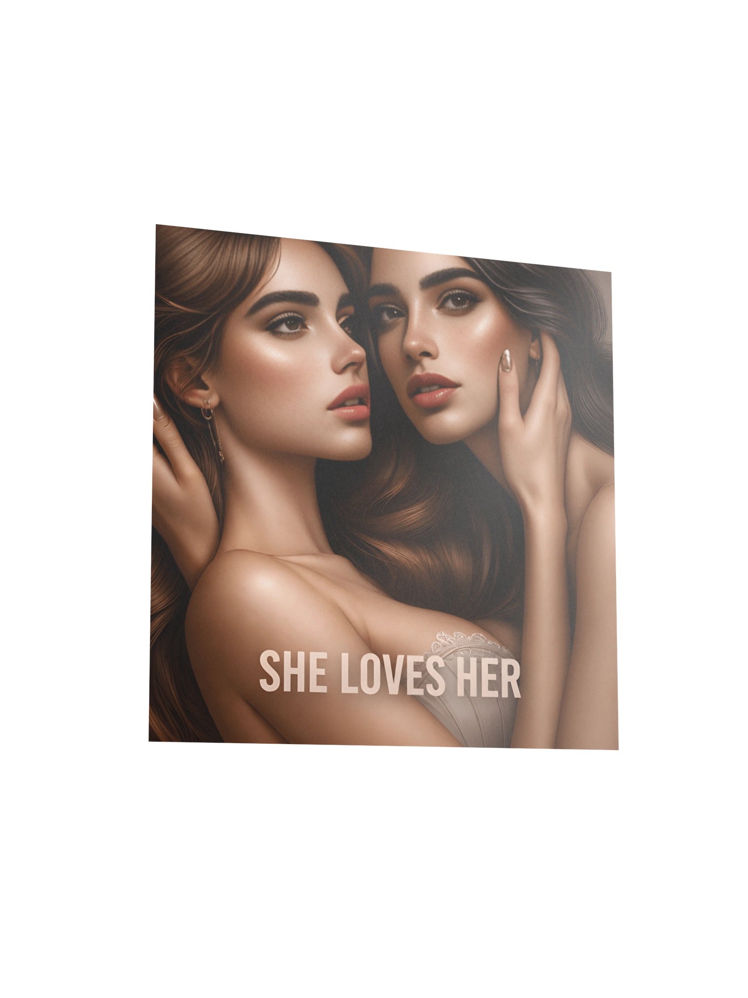 She Loves Her | Divine Feminine Sapphic Wall Art Print product image (4)