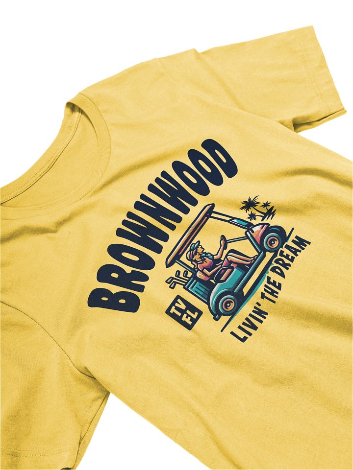 Brownwood TV Florida USA Golf Cart Design T-shirt product image (2)