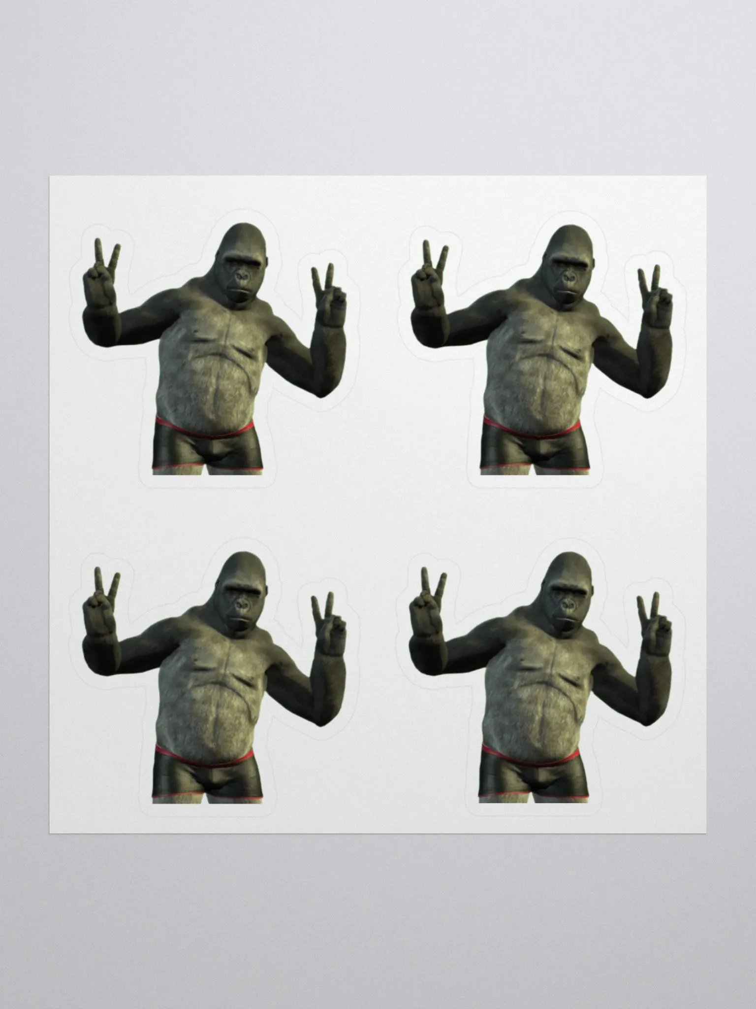 Big Dreamers Gorilla 4 Sticker Sheet product image (1)