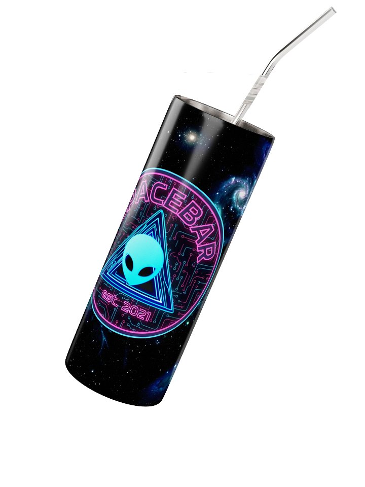 S P A C E B A R Outer Space Neon Alien Coin Tumbler product image (2)