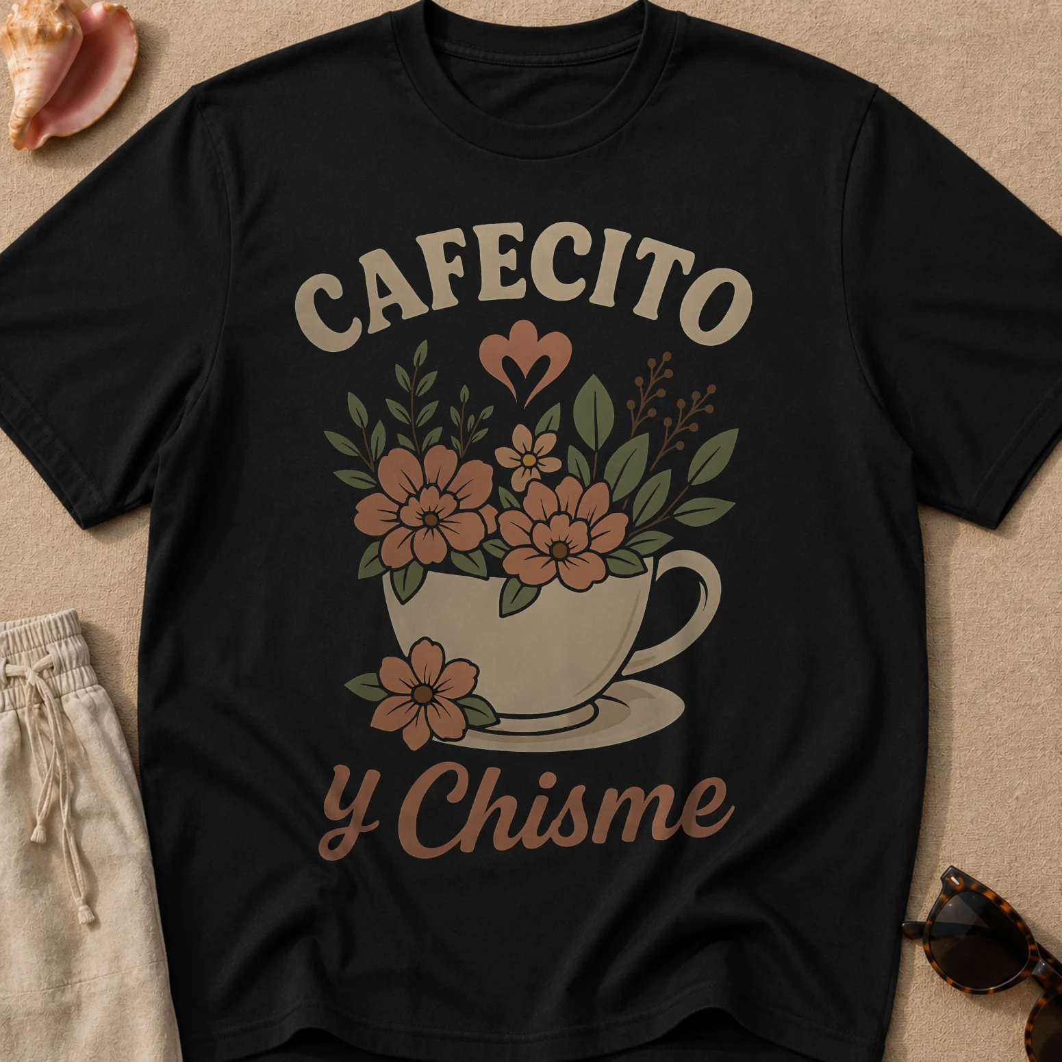 Cafecito y Chisme Camiseta Unisex product image (1)