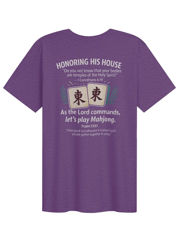 His House Unisex "Let's Play Mahjong" T-Shirt product image (1)