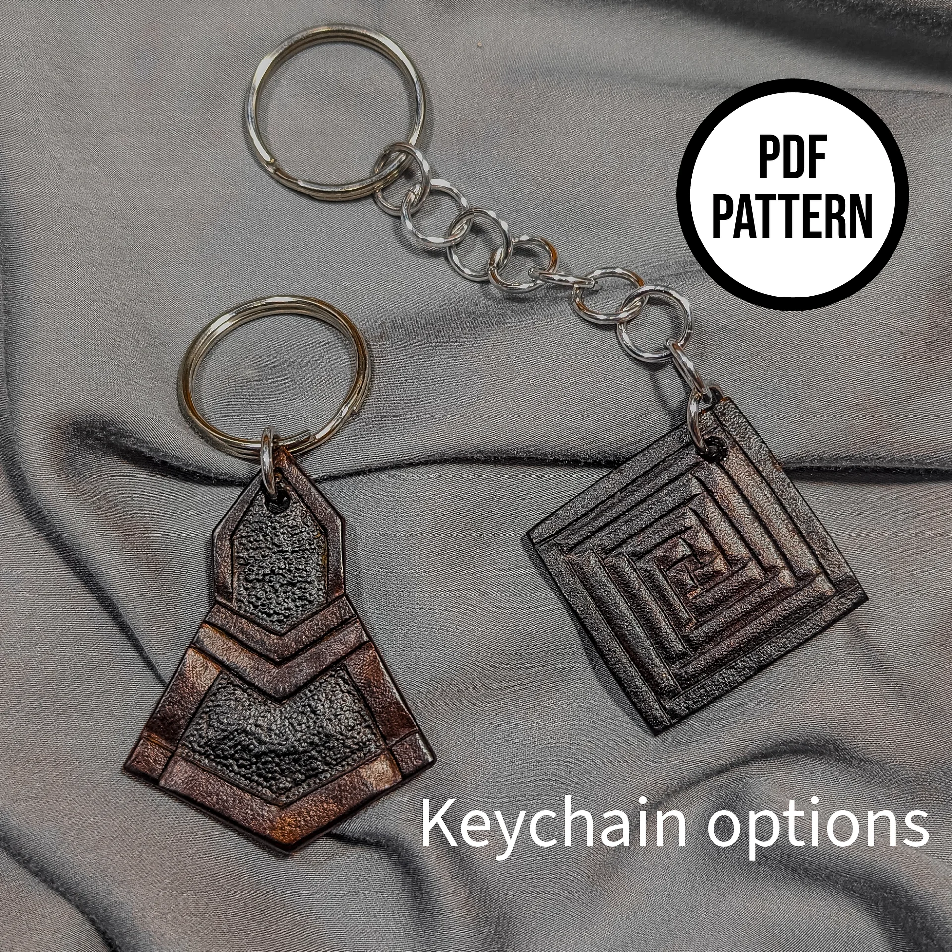 Leather Pendant PDF Pattern Pack - Dwarf Pendants inspired by The Hobbit product image (4)