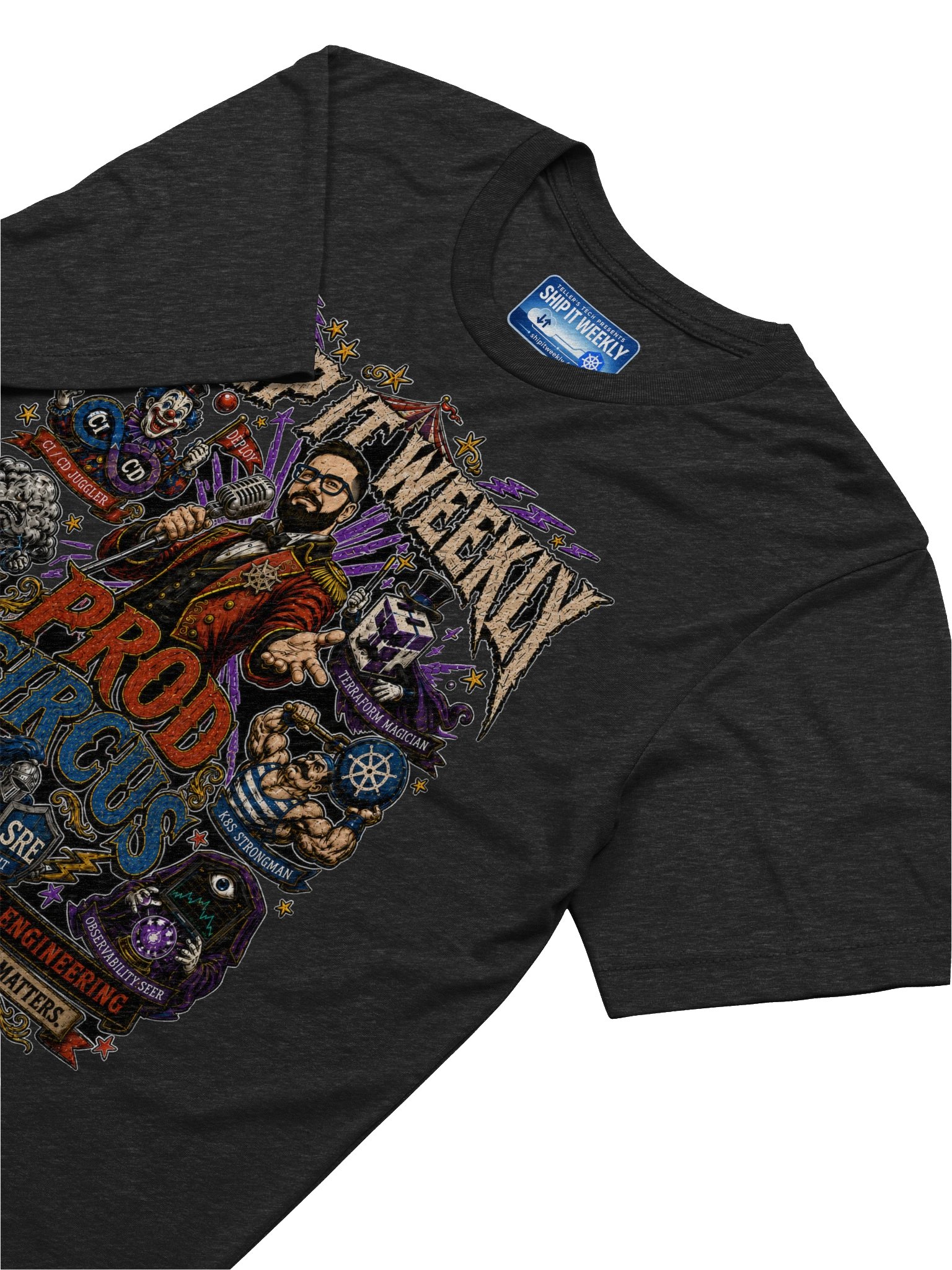 Prod Circus | Ship It Weekly DevOps Tee product image (54)