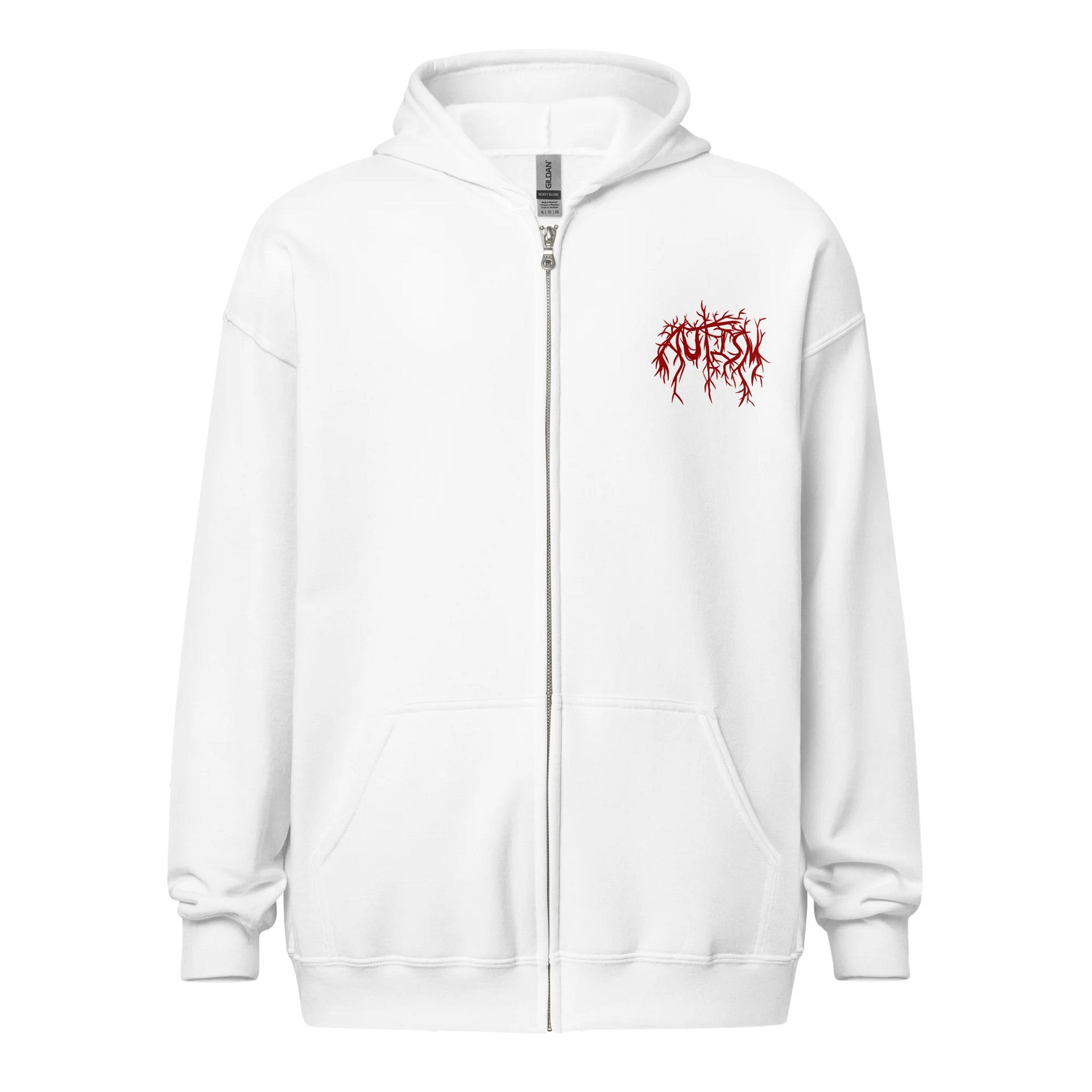 Autism metal zip hoodie product image (2)