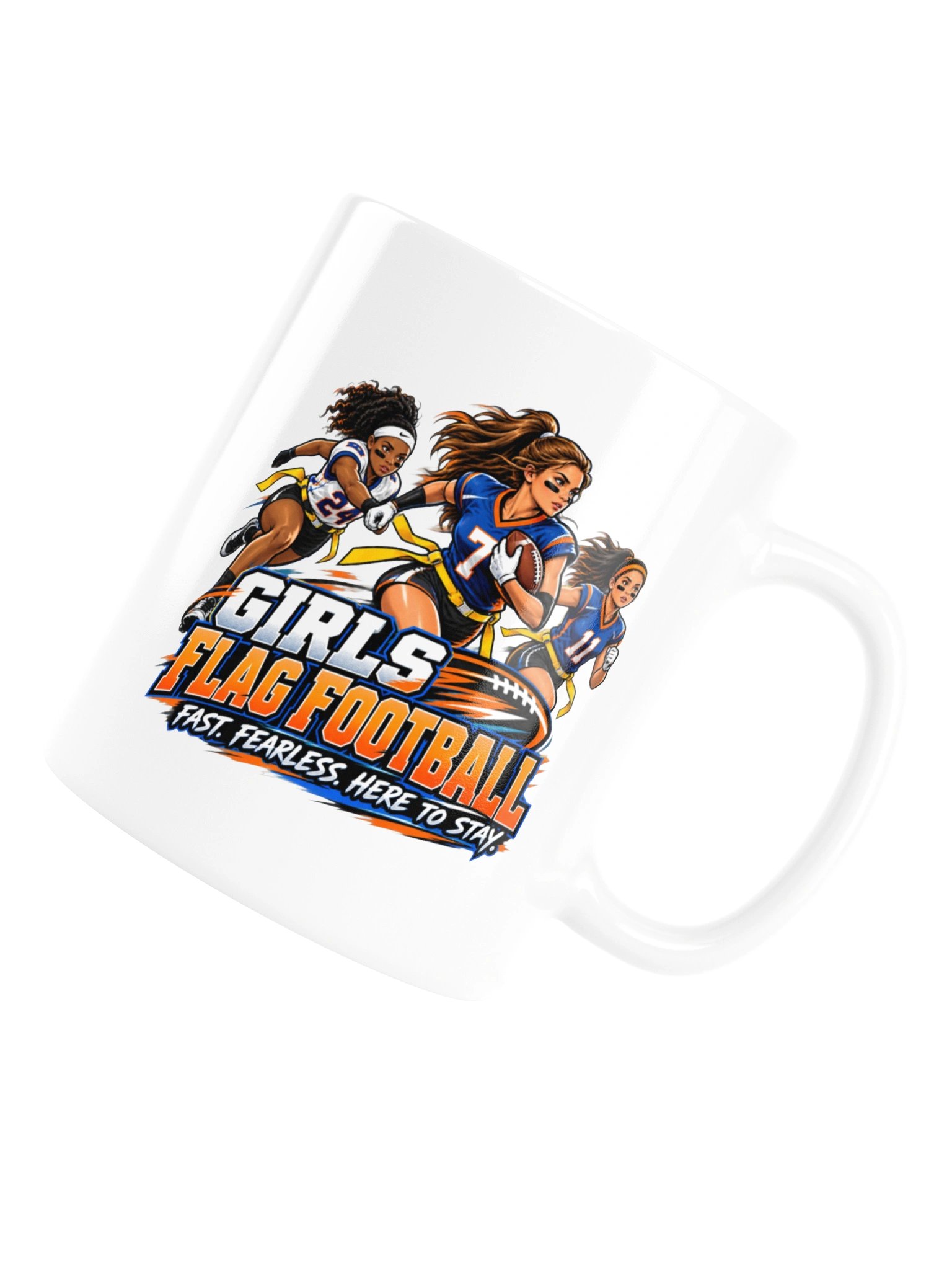 Girls Flag Football — Fast. Fearless. Here to Stay - Mug product image (17)