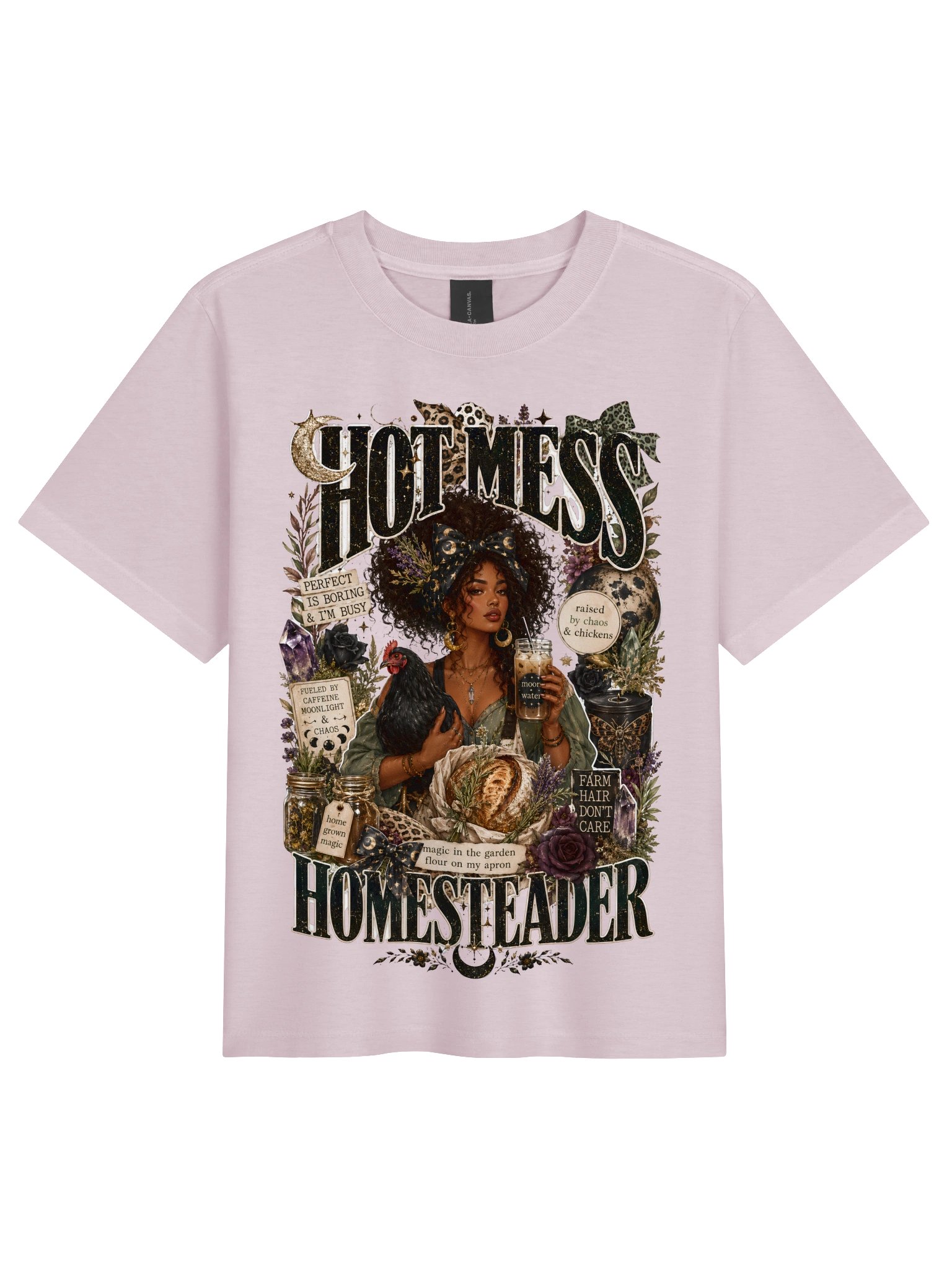 Hott Mess Homesteader Witchy Farmhouse Tee product image (6)