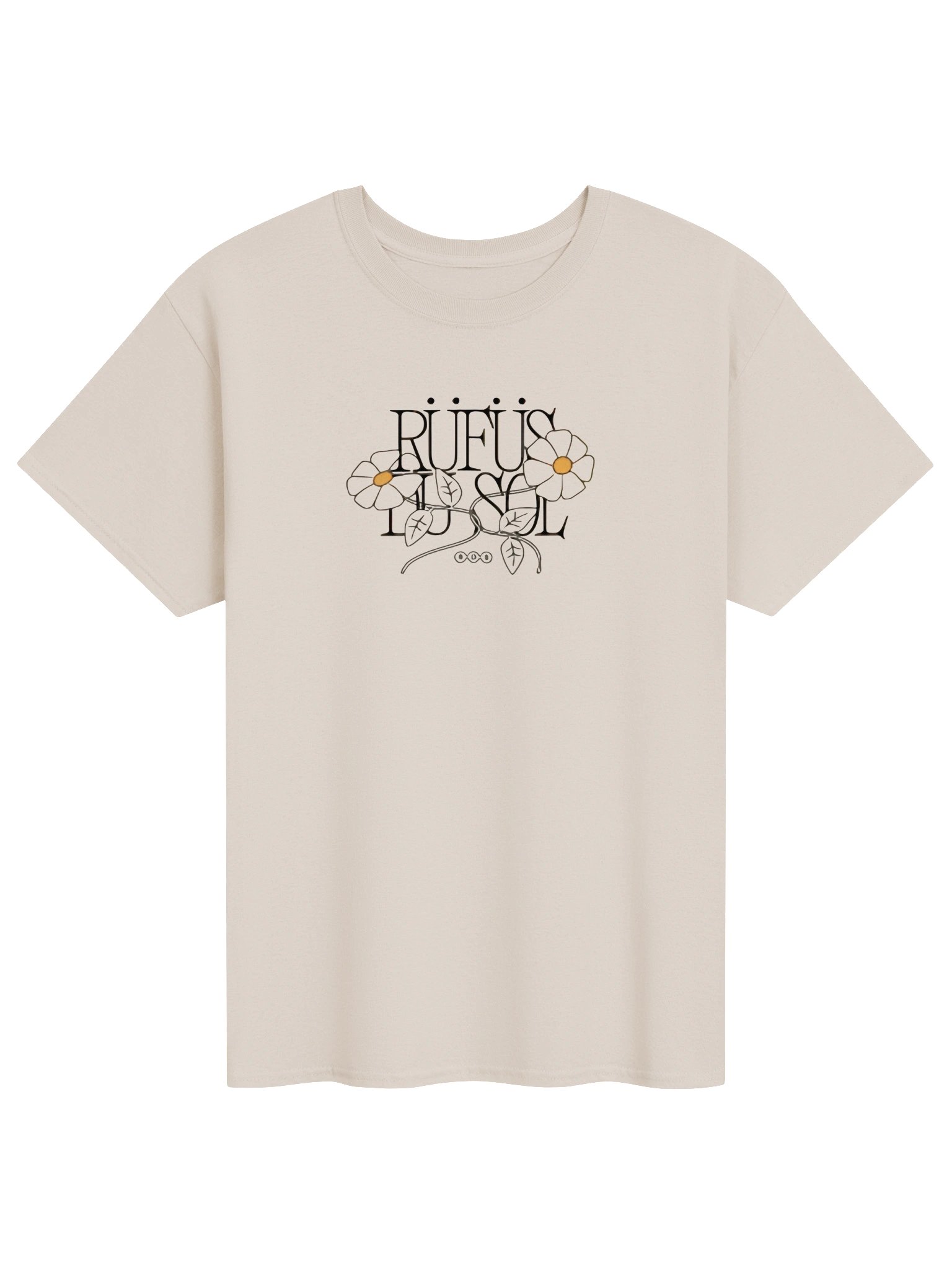 RÜFÜS DU SOL Flower Ecru T-Shirt product image (1)