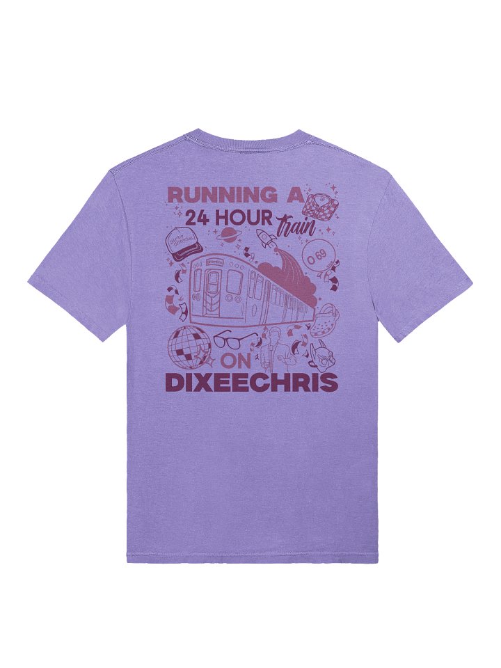 24hr Train Pocket Tee - Purple product image (1)