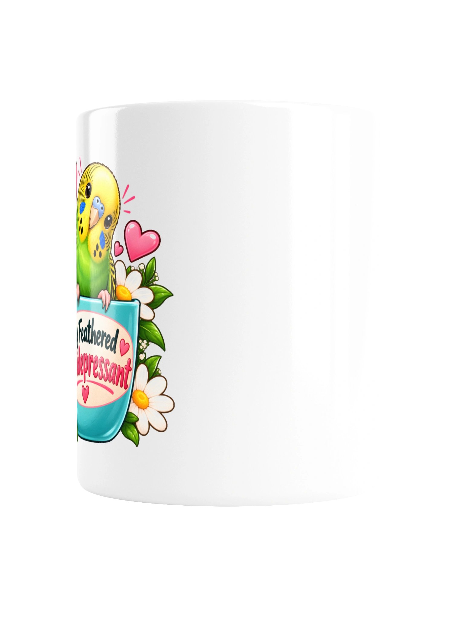 My Feathered Antidepressant – Cute Budgie Mug product image (4)