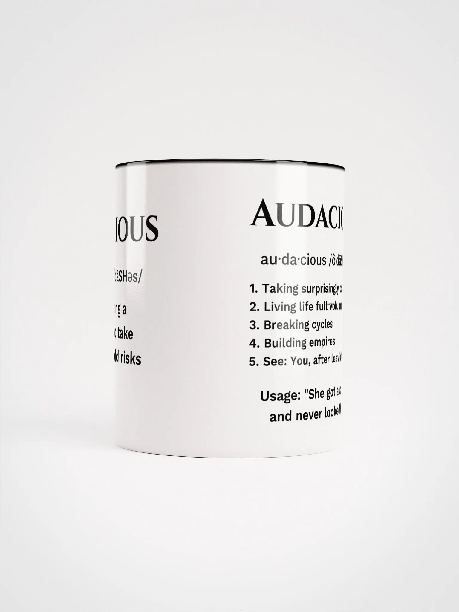 AUDACIOUS defined and described - black on white product image (10)